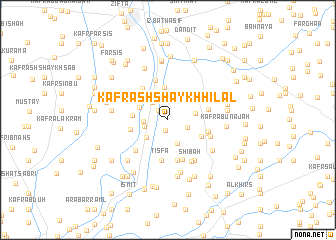 map of Kafr ash Shaykh Hilāl