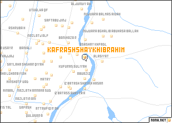 map of Kafr ash Shaykh Ibrāhīm