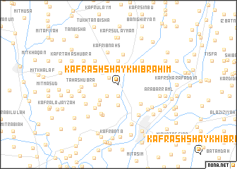 map of Kafr ash Shaykh Ibrāhīm