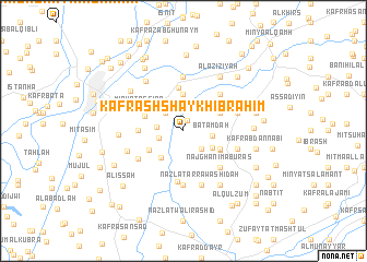 map of Kafr ash Shaykh Ibrāhīm