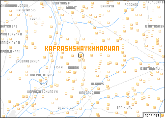 map of Kafr ash Shaykh Marwān
