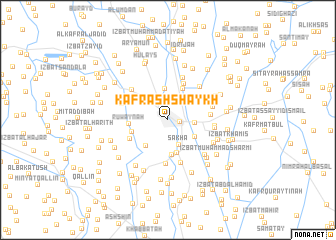 map of Kafr ash Shaykh