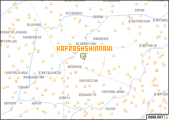 map of Kafr ash Shinnāwī