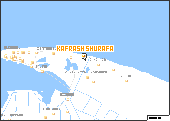 map of Kafr ash Shurafā