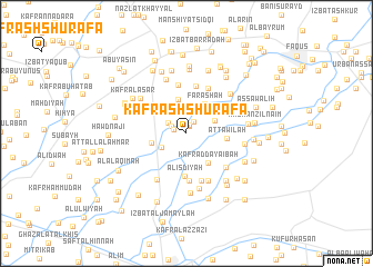 map of Kafr ash Shurafāʼ