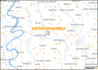 map of Kafr ash Shūrbajī