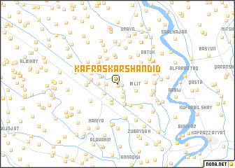 map of Kafr ‘Askar Shandīd