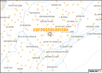 map of Kafr as Sakārinah