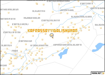 map of Kafr as Sayyid ‘Alī Shūmān
