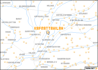 map of Kafr aţ Ţawīlah