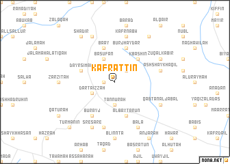 map of Kafr at Tīn