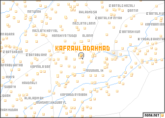 map of Kafr Awlād Aḩmad