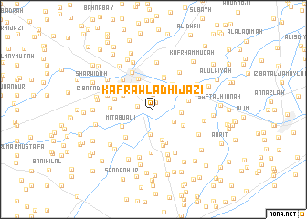 map of Kafr Awlād Ḩijāzī