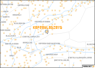 map of Kafr Awlād Zayd