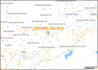 map of Kafr Awlād Zayd