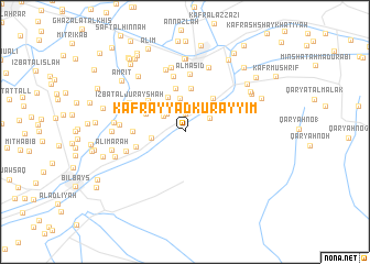 map of Kafr ‘Ayyād Kurayyim