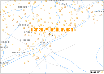 map of Kafr Ayyūb Sulaymān
