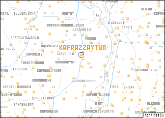 map of Kafr az Zaytūn