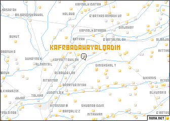 map of Kafr Badawāy al Qadīm