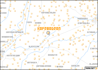 map of Kafr Badrān