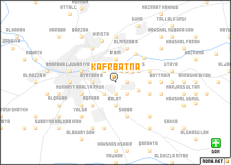 map of Kafr Baţnā