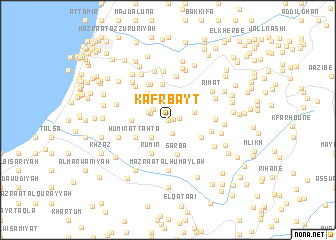 map of Kafr Bayt