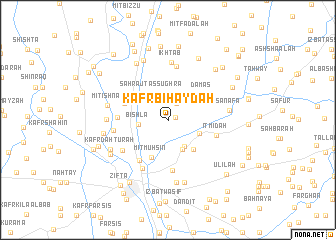 map of Kafr Bihaydah