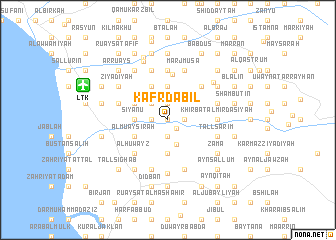 map of Kafr Dabīl