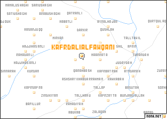 map of Kafr Dalī al Fawqānī