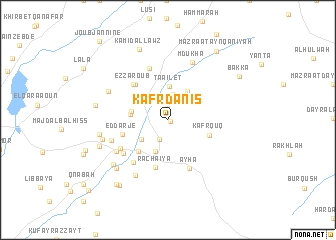 map of Kafr Danīs