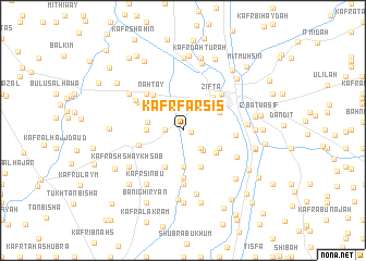map of Kafr Farsīs