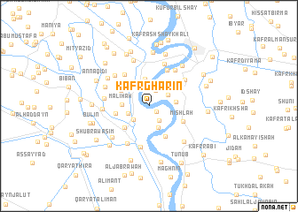 map of Kafr Gharīn