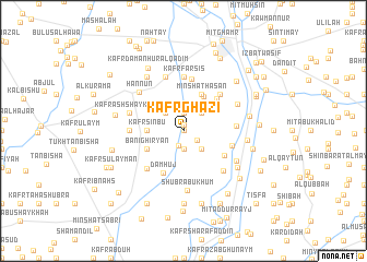 map of Kafr Ghāzī