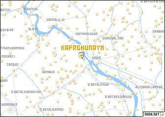 map of Kafr Ghunaym