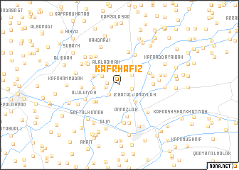 map of Kafr Ḩāfiz̧