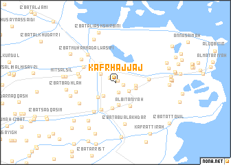 map of Kafr Ḩajjāj