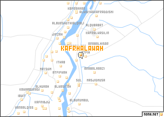 map of Kafr Ḩalāwah