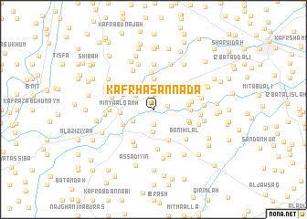 map of Kafr Ḩasan Nadā