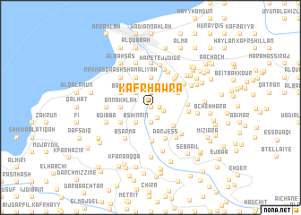 map of Kafr Ḩawrā