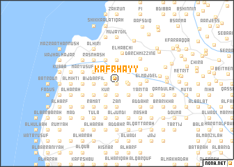 map of Kafr Ḩayy