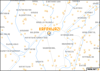 map of Kafr Ḩijāzī