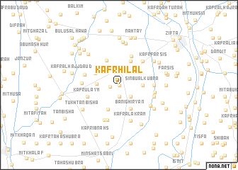 map of Kafr Hilāl