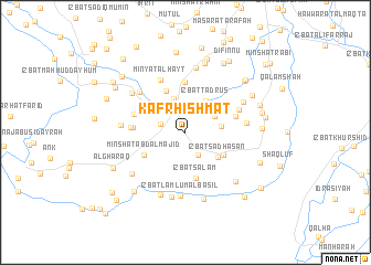 map of Kafr Ḩishmat
