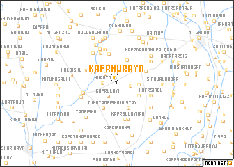 map of Kafr Hūrayn