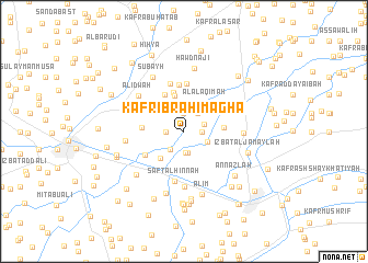 map of Kafr Ibrāhīm Āghā