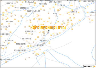 map of Kafr Ibrāhīm al ‘Āydī