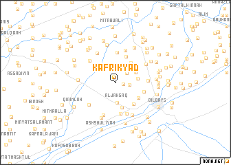 map of Kafr Ikyād