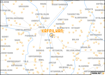 map of Kafr ‘Ilwān