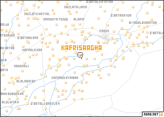 map of Kafr ‘Īsá Āghā