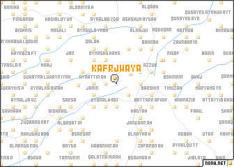 map of Kafr Jwāyā